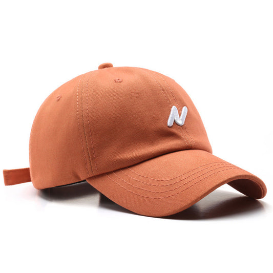 Korean Versatile Letter Embroidered Soft Top Duck Tongue Hat